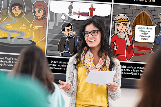 Storyboard That  učebna Vzdělávání edtech nástroj