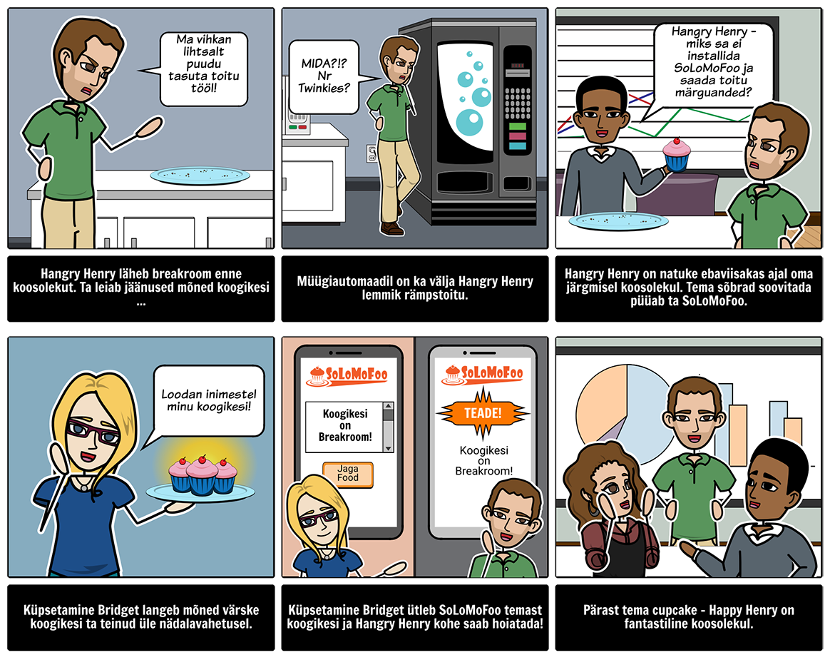 Loo lift pigi koos storyboard