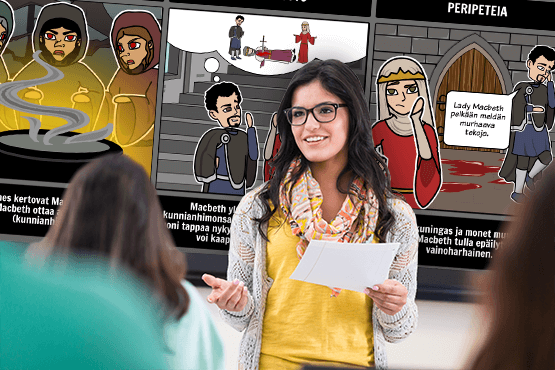 Storyboard That  lähiopetuksen edtech työkalu