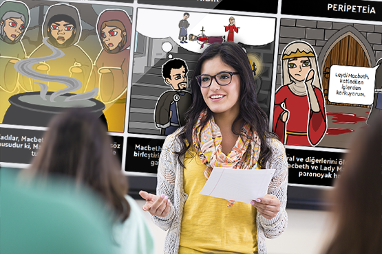 Storyboard That  Eğitiminde edtech aracı Storyboard