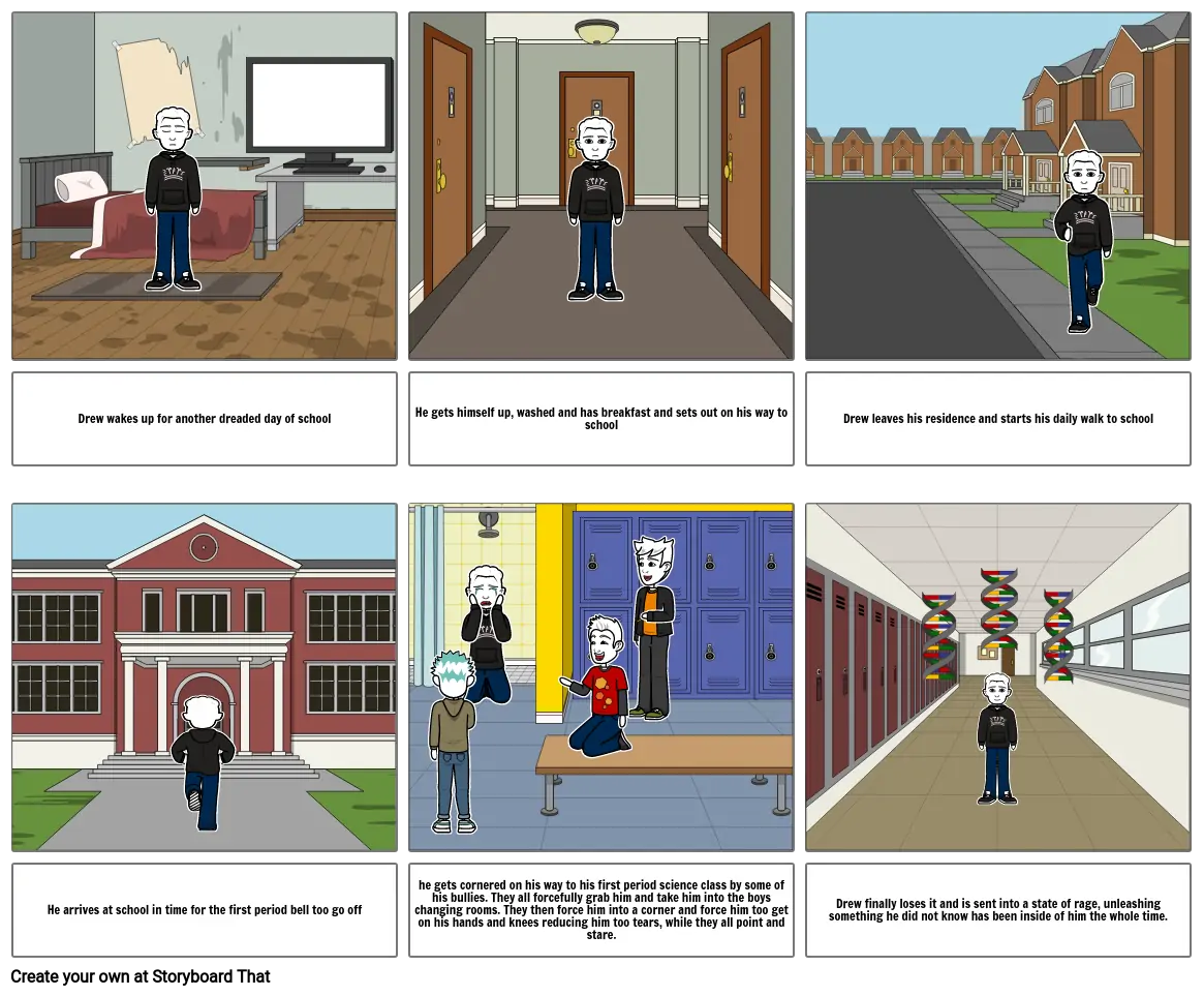 Superhero storyboard