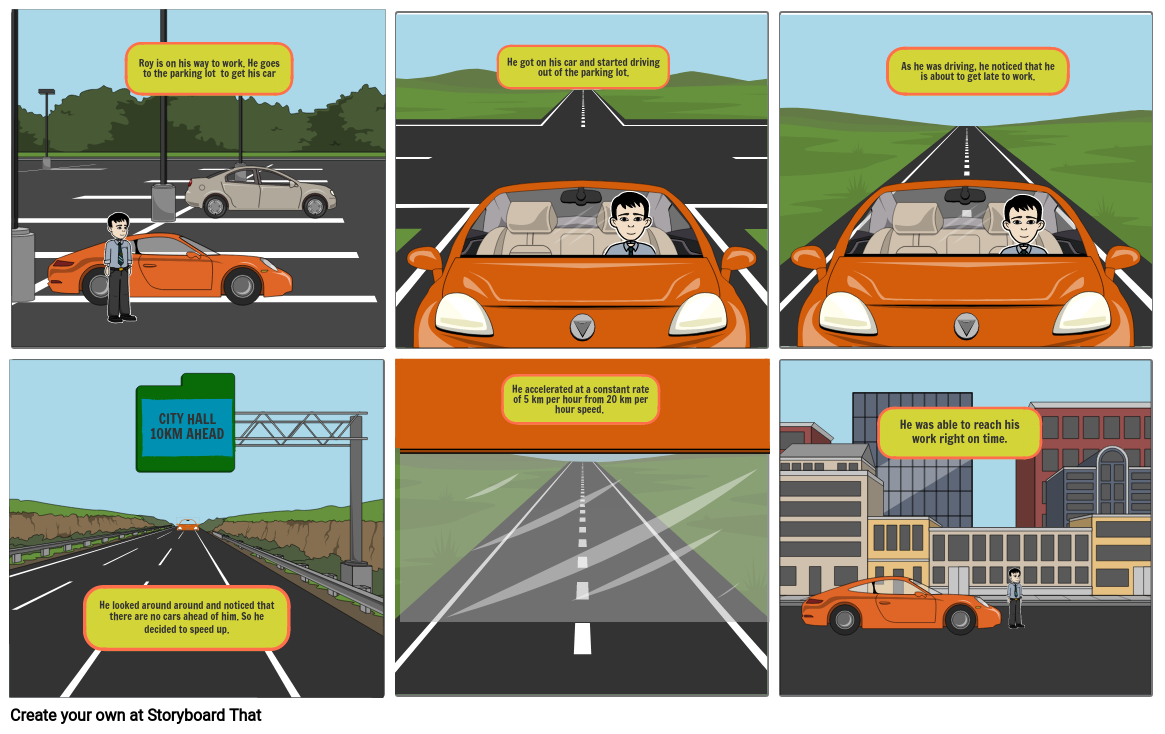 UNIFORM ACCELERATION Storyboard by 001f0b4f