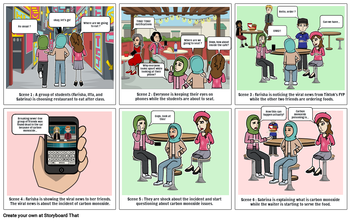 Carbon Monoxide Poisoning Storyboard por 00212c59