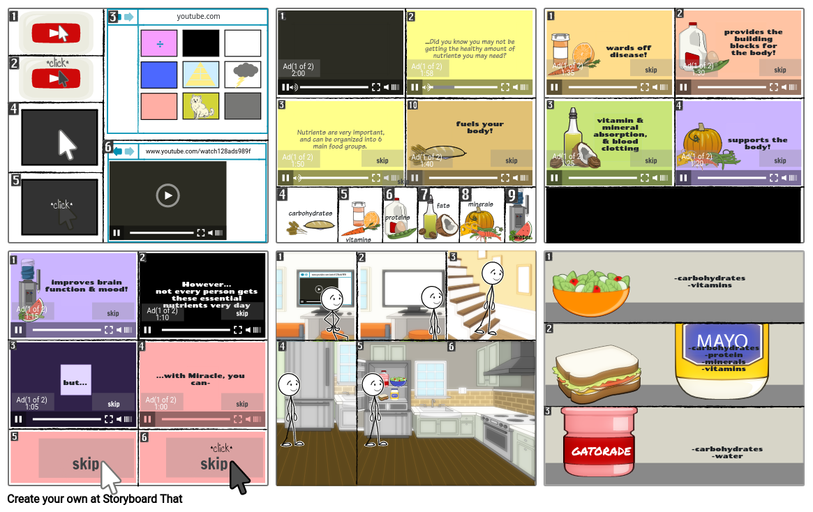 nutrient comic strip assignment