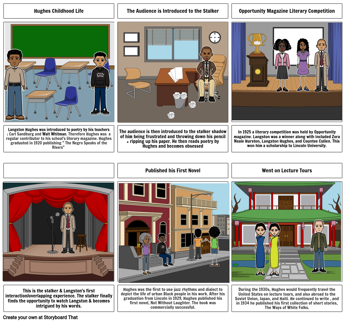 Langston Hughes Storyboard by 00aa3503