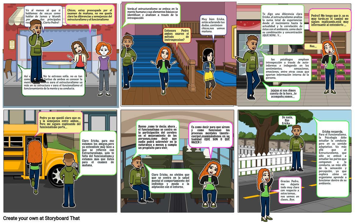 Estructuralismo Funcionalismo Storyboard by 00b9642b