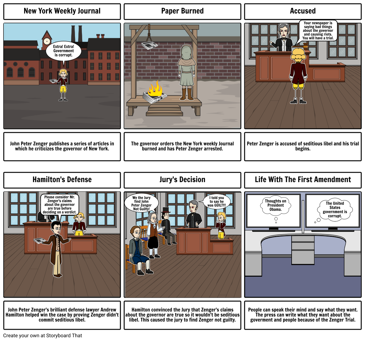 Zenger Trial Storyboard by 00ec86de55390