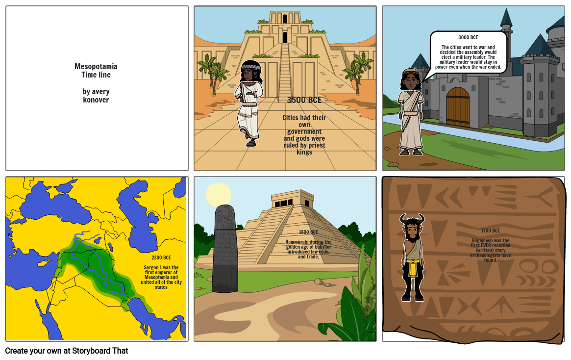 Mesopotamia Timeline Storyboard By 010102d6