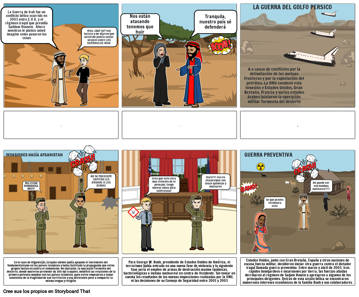 LAS GUERRAS CONTRA IRAK Storyboard por 010c4630