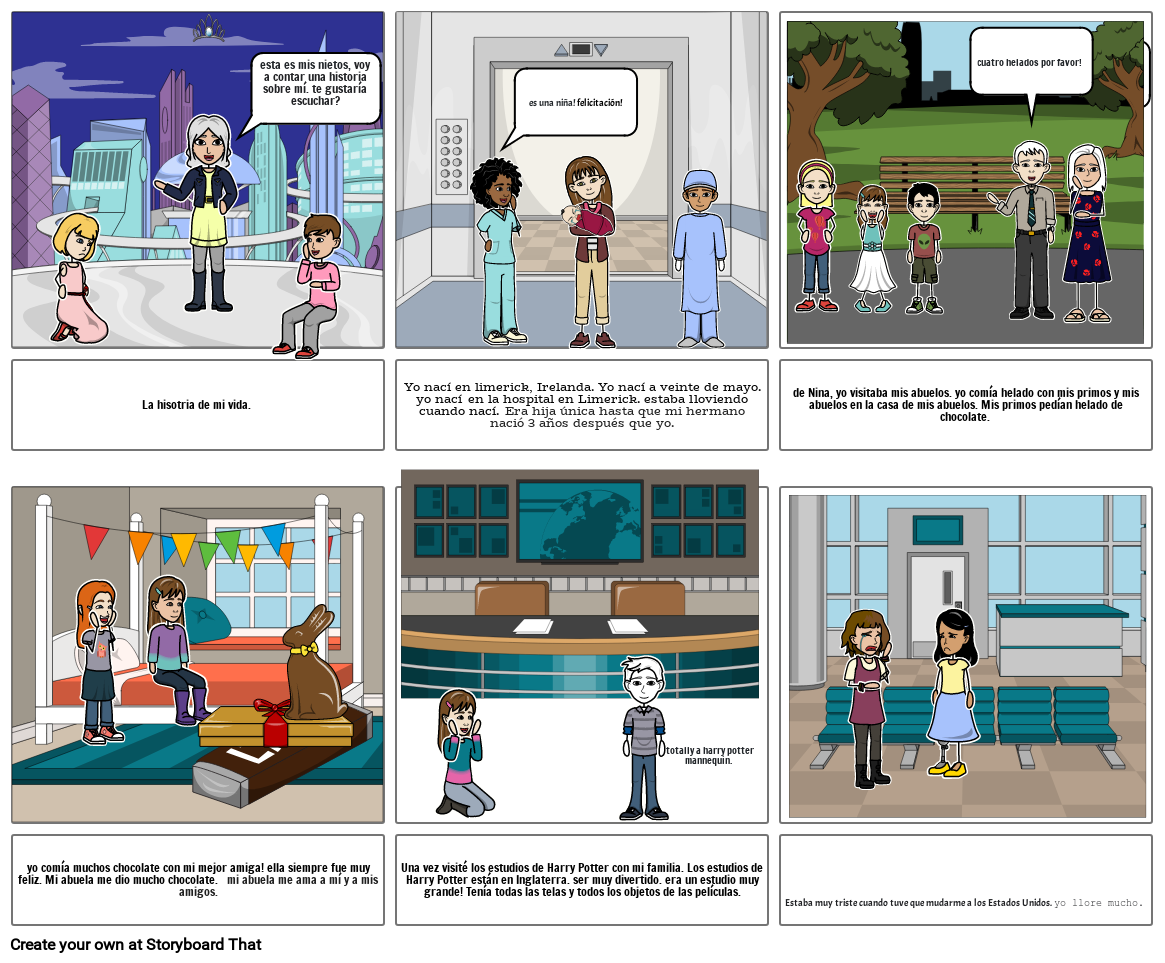 Historia De Mi Vida Storyboard By 140911ab 3650