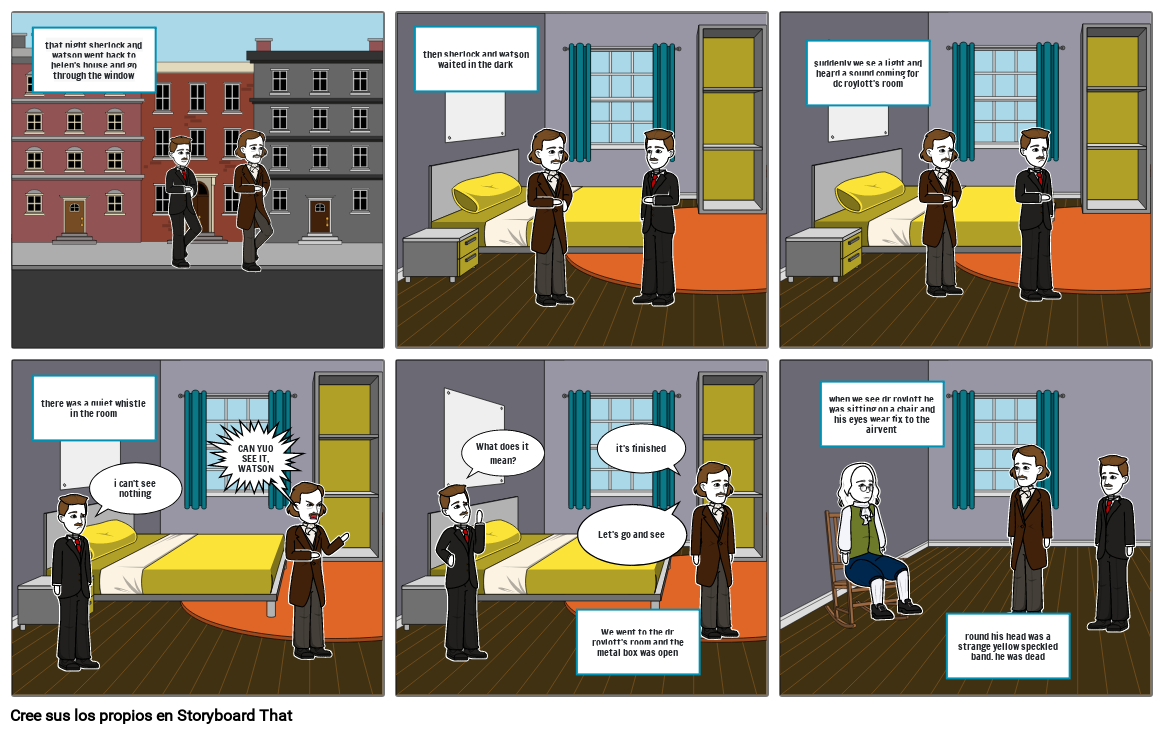 The Speckled Band Storyboard By 01f84efe