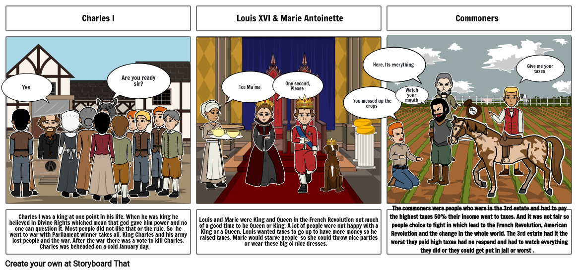 English Civil War/French Revolution Comic