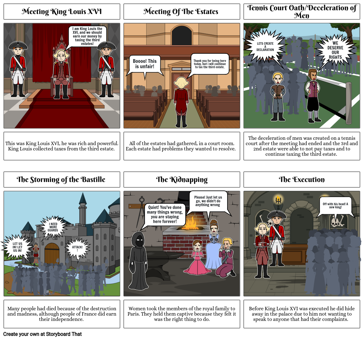 The French Revolution Storyboard by 02aa5949