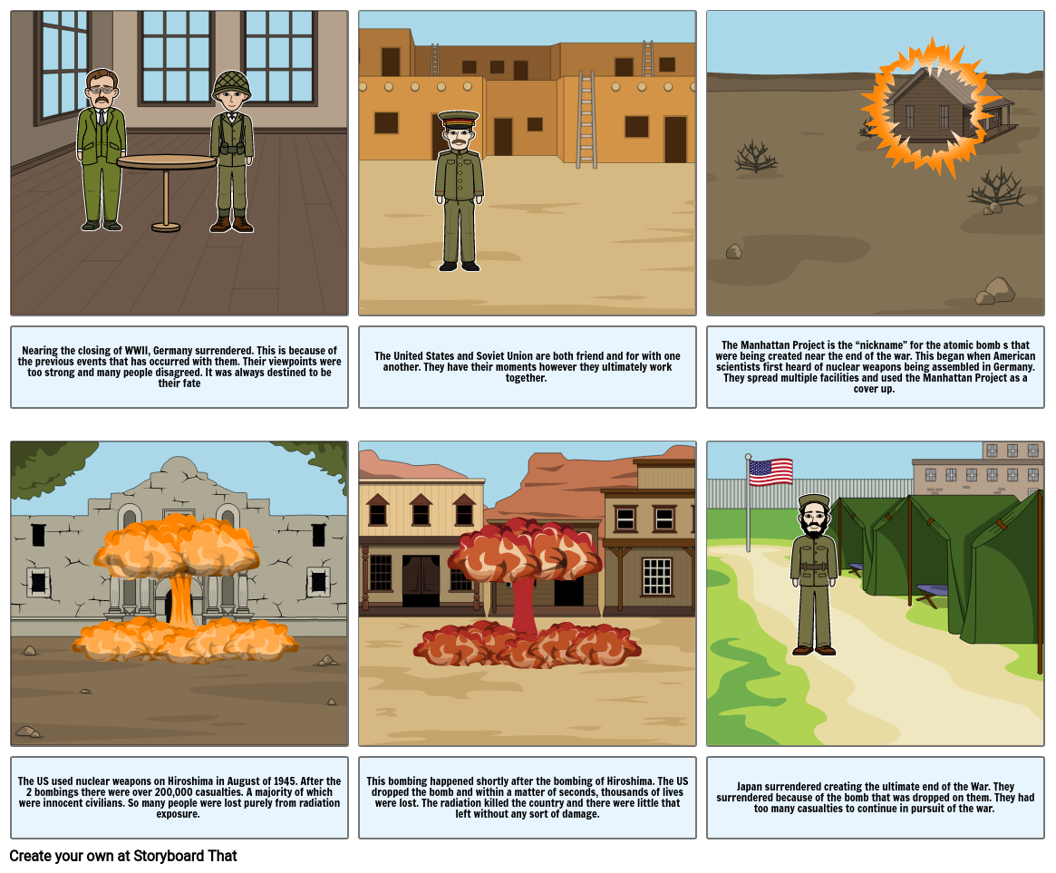 The Outcomes of WWII Storyboard by 0328e0e1