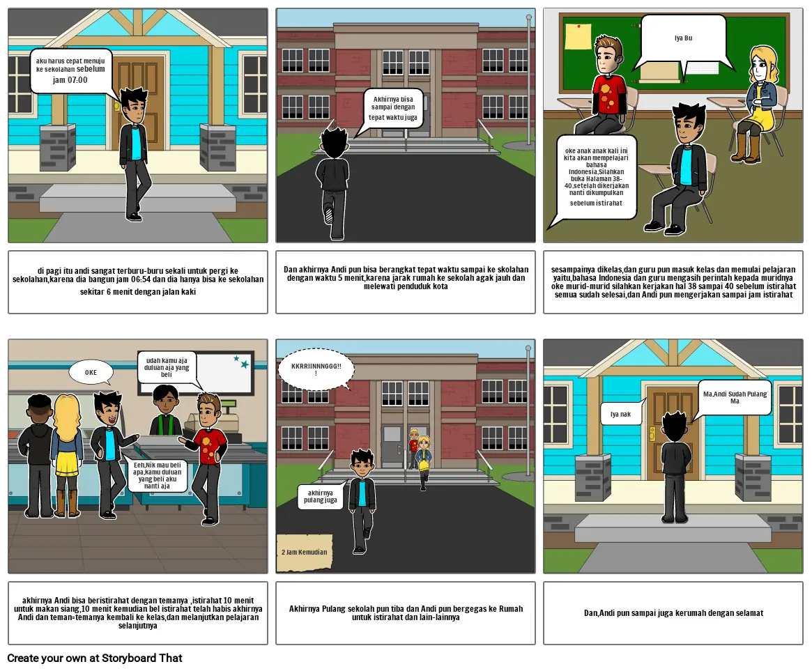 storyboard sekolah