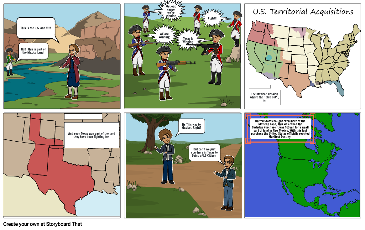 U.S Mexican War Storyboard by 039502a0