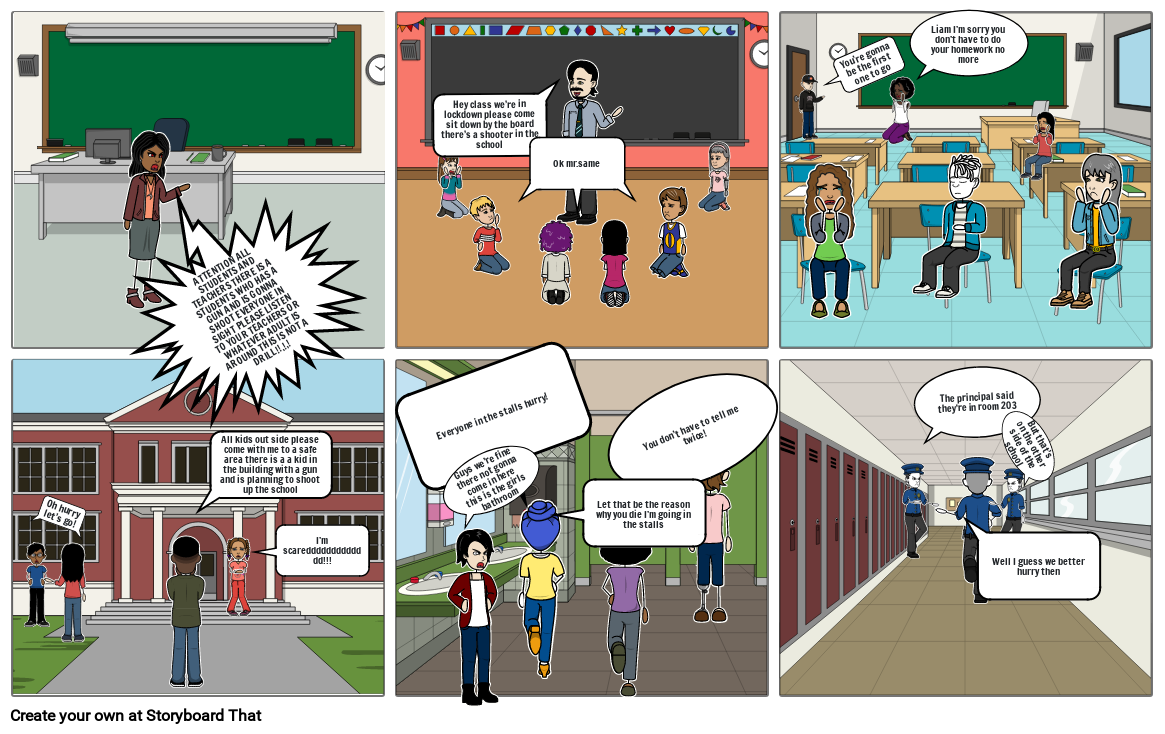 We need to stop school shootings Storyboard by 039a3c94