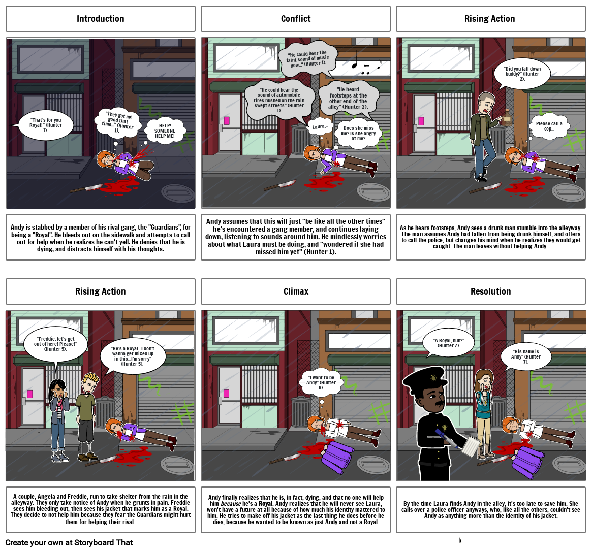 On the Sidewalk Bleeding Storyboard par 039f17e0