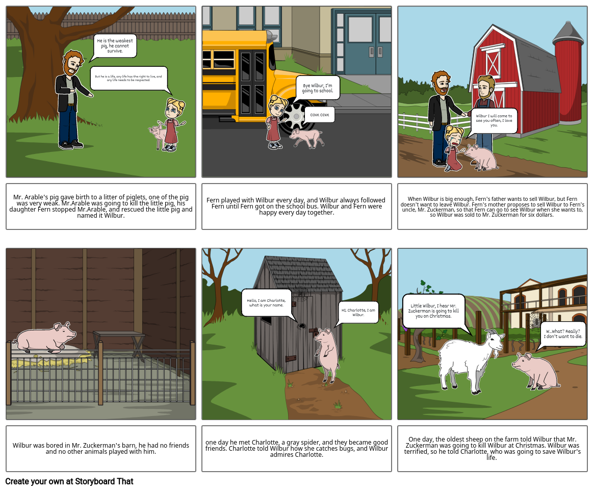 Charlotte's web Storyboard by 039fec7f