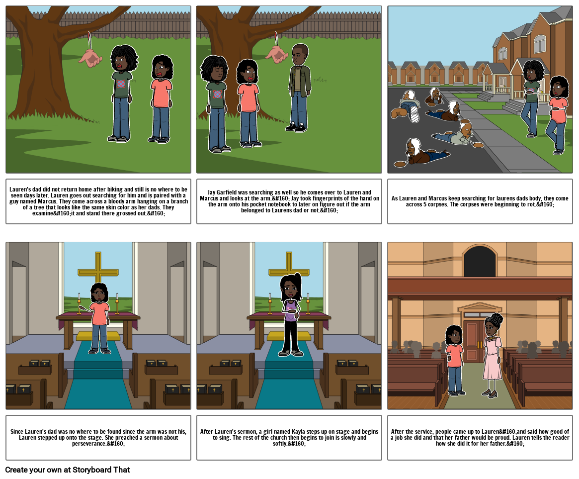 Parable Of The Sower- Amelia And Juju Storyboard