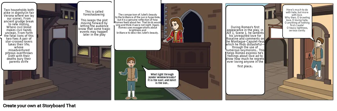 Romeo and Juliet Literary devices