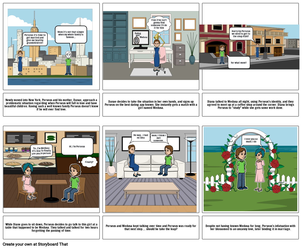 Perseus's Dating Scandal Storyboard by 0420cae8