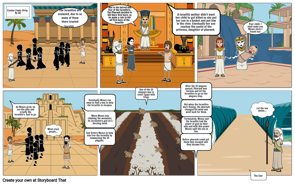 Crossing the red sea Storyboard by 0433acc2