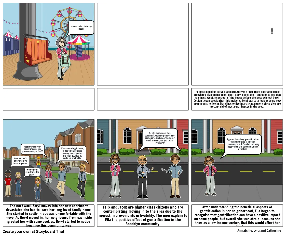 story board gentrifaction