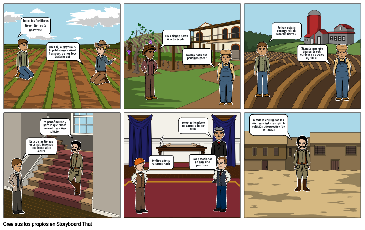 La Reforma Agraria Storyboard By 0491c61d