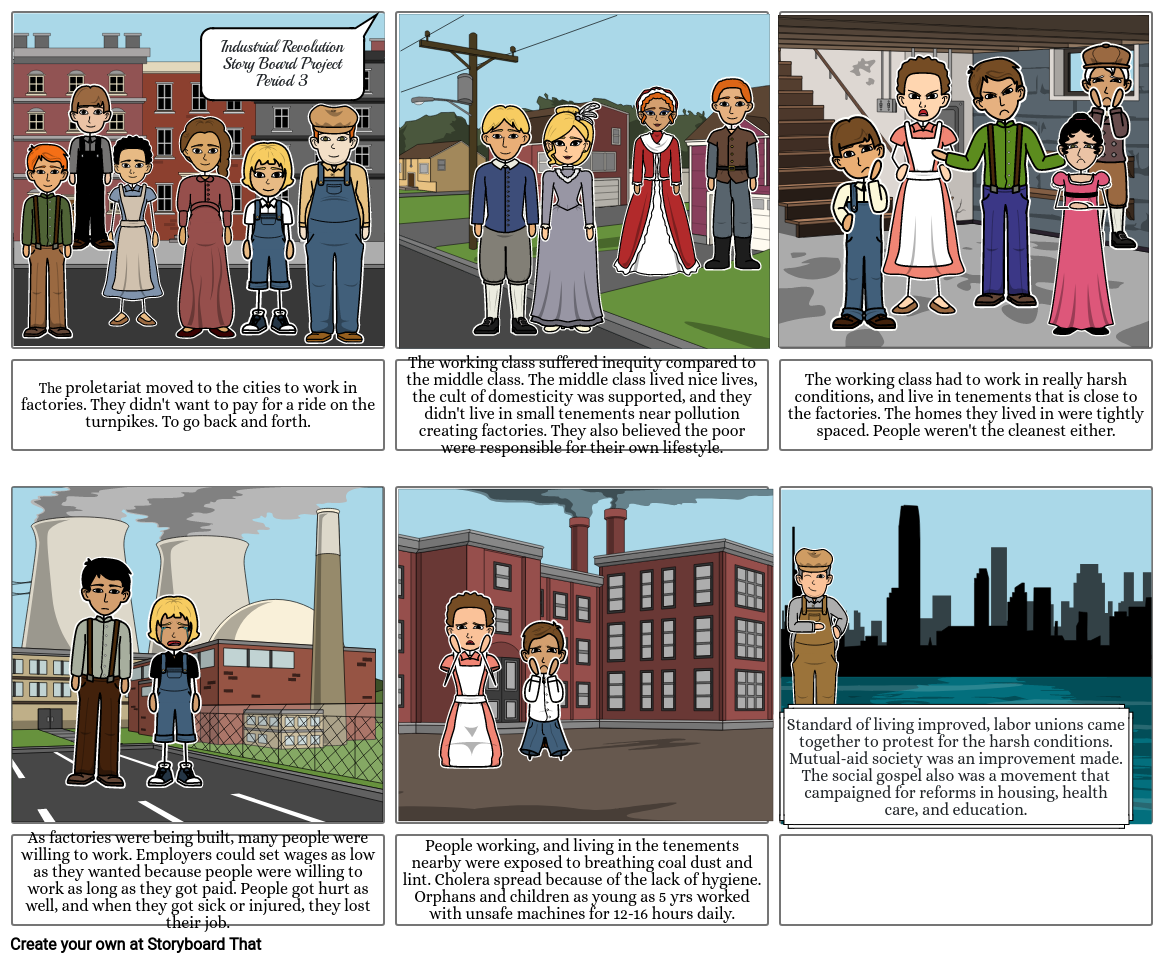 The Industrial Revolution Storyboard by 04b4c08a