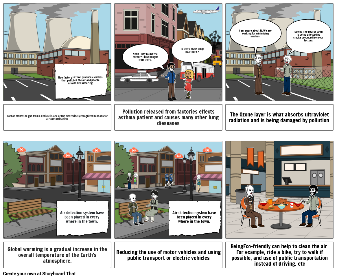 Air pollution Storyboard por 051937c1