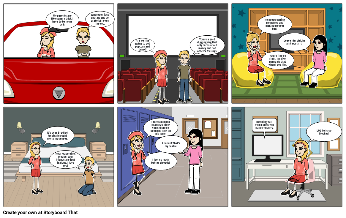 Unhealthy Relationships Storyboard By 052ad507 9220