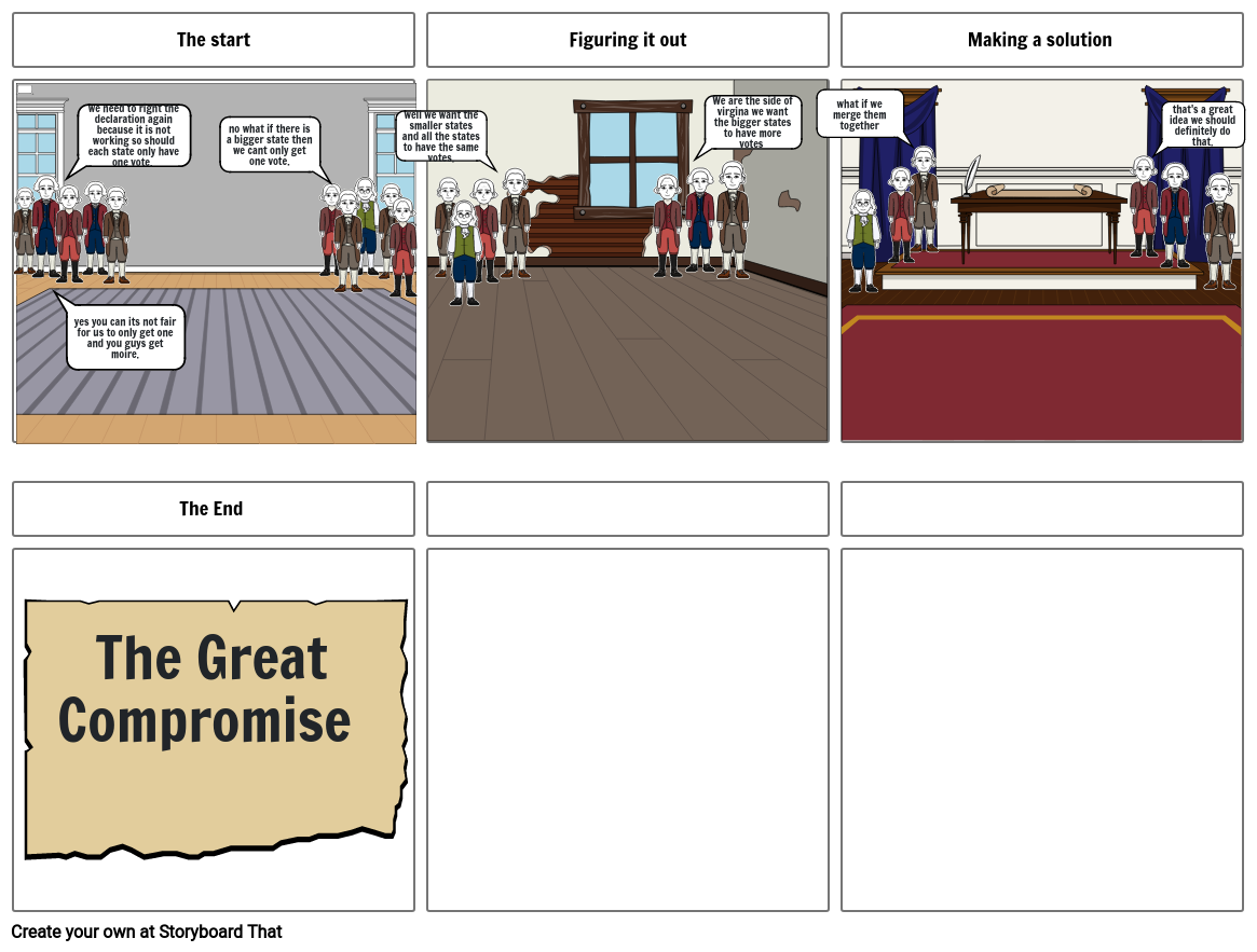 THE GREAT COMPROMISE Storyboard by 052e41a4
