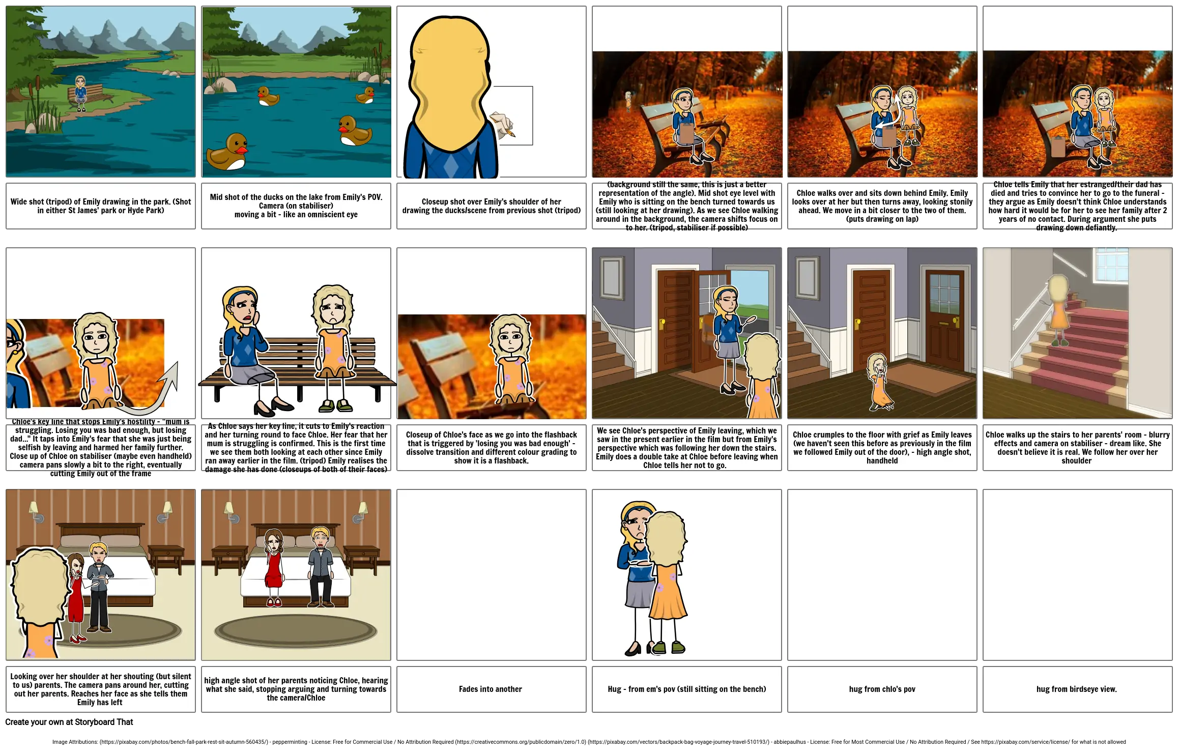 Film Studies Coursework Storyboard