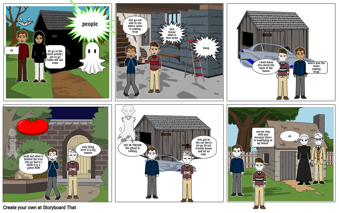 hounted house Storyboard by 0581eb49