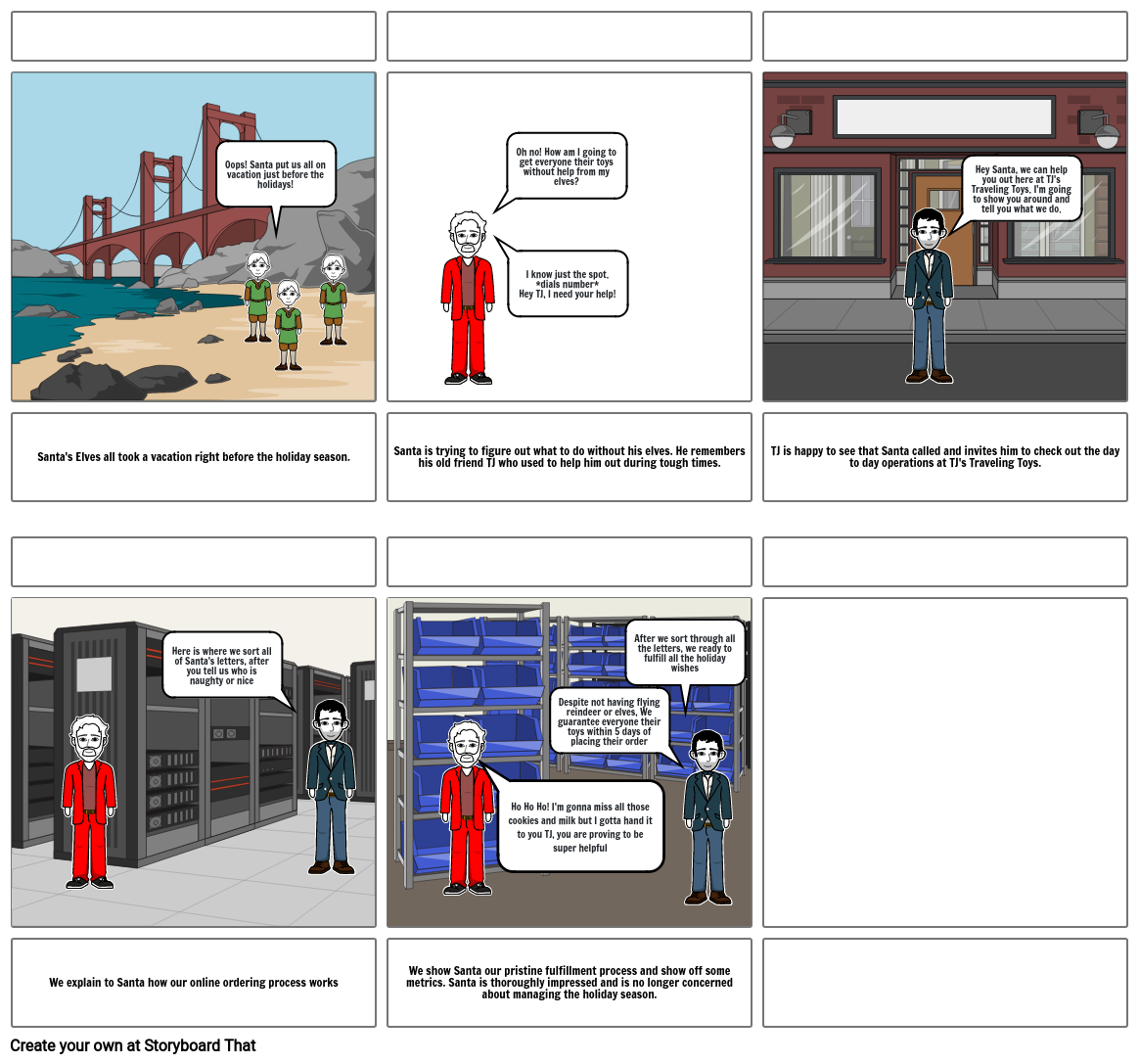 BUS150 TJ&#39;s Traveling Toys Storyboard