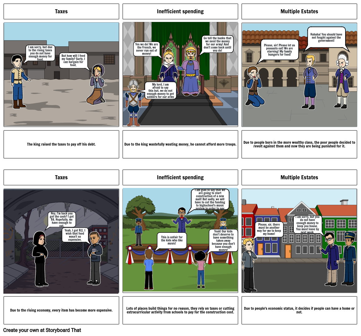 French revalution Storyboard por 05a56ab8