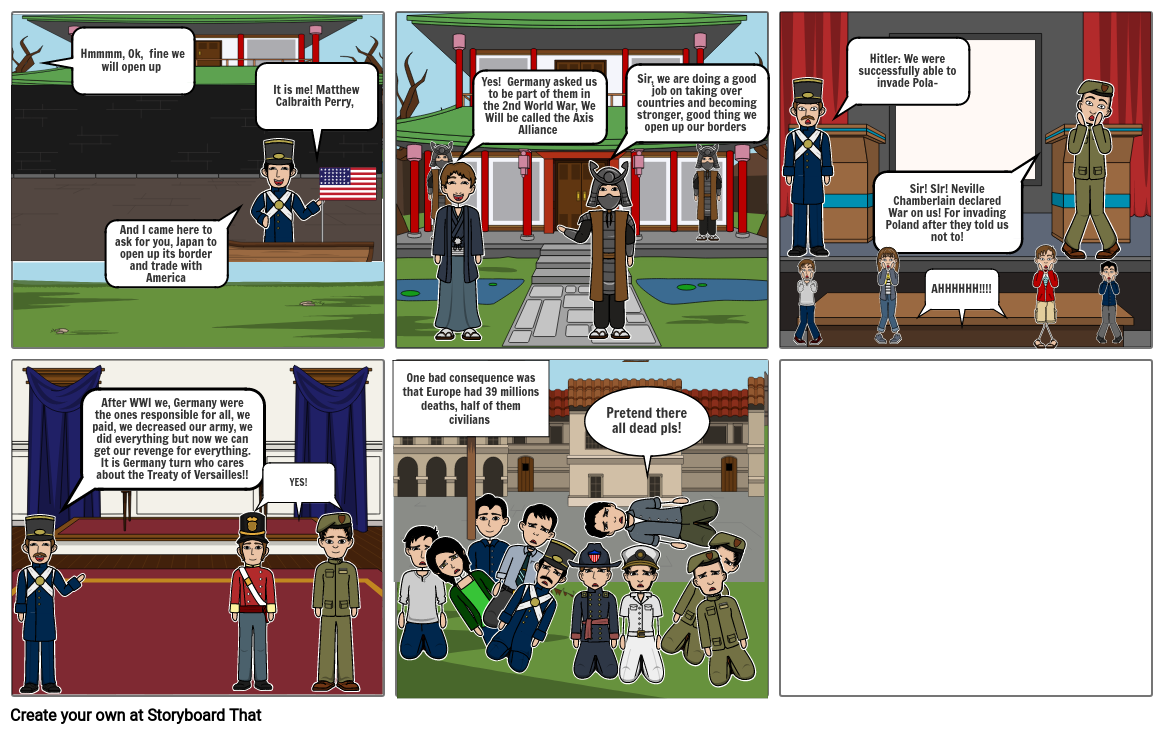 Causes of WWII Storyboard by 062c81d8