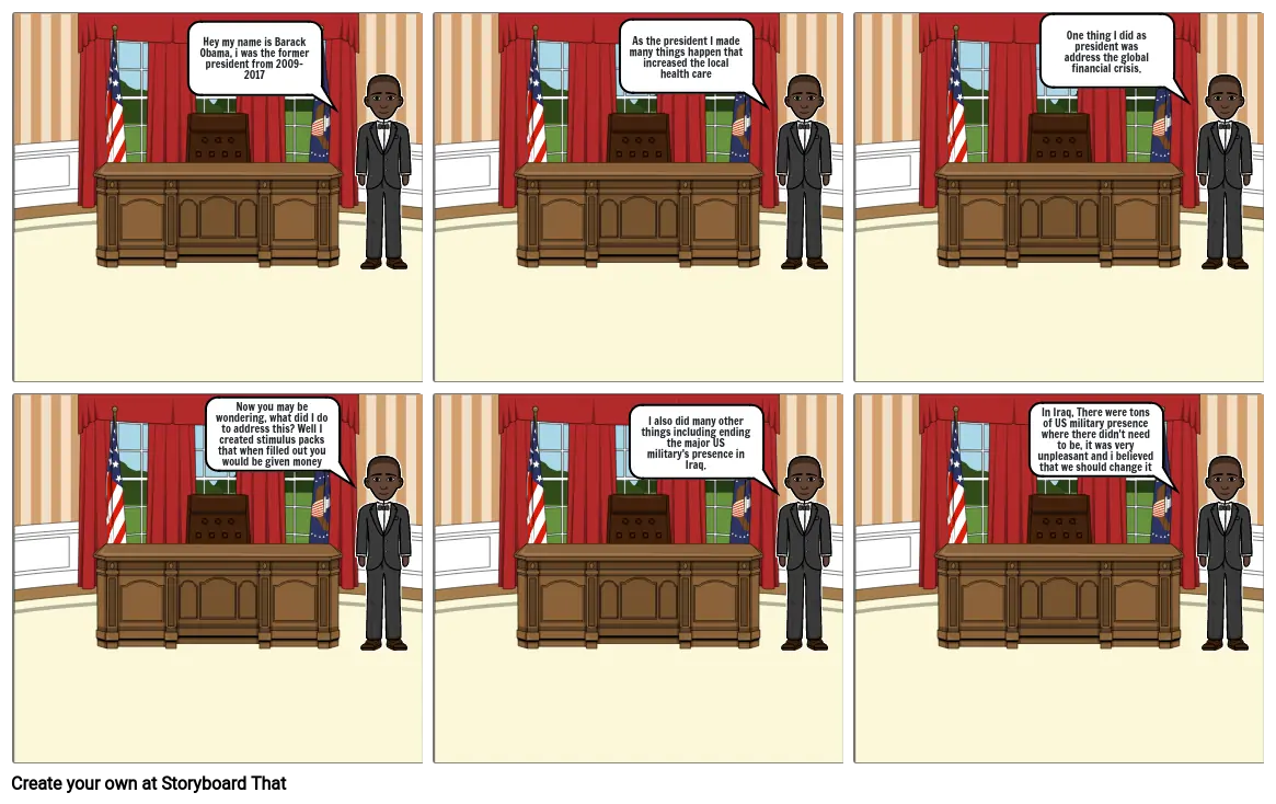 Black history month - Barack Obama Storyboard by 0681a632