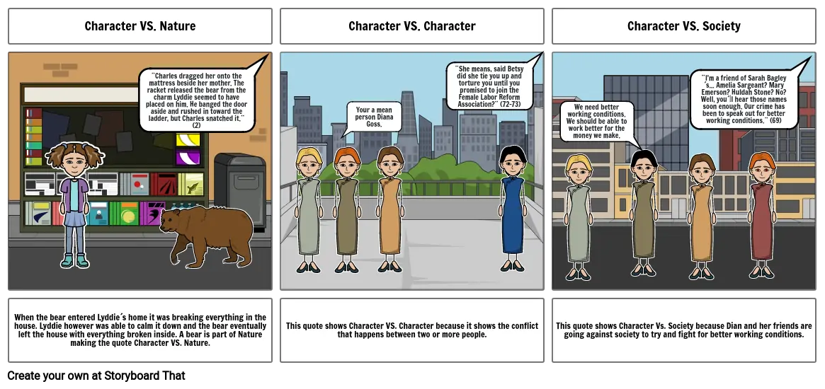 Lyddie Types of Conflicts