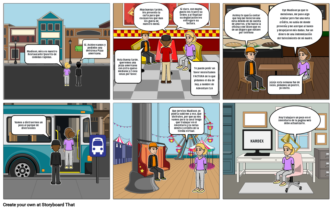 Historieta Contabilidad Deysi Farfan Storyboard