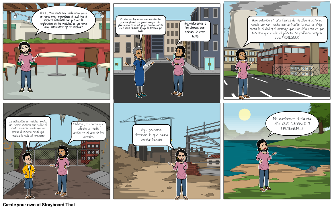 Contaminacion Ambiental Storyboard By 06a5451c