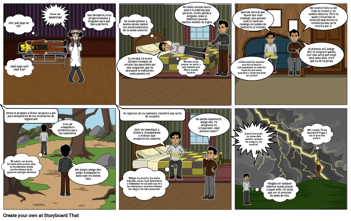 Proyecto de novela gráfica para estudiantes de secundaria con Storyboard  That