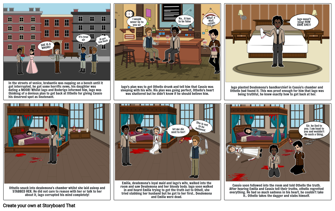 othello Storyboard por 06cc828f