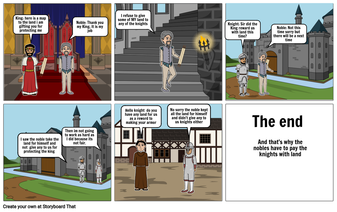 feudalism Storyboard by 06d7e0bb
