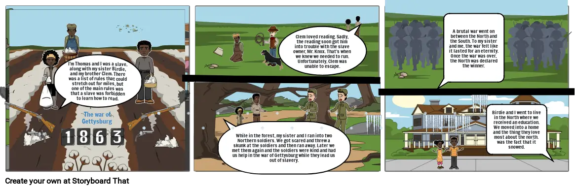 The War of Gettysburg 1863 Storyboard - The War Of Gettysburg 1863.webp