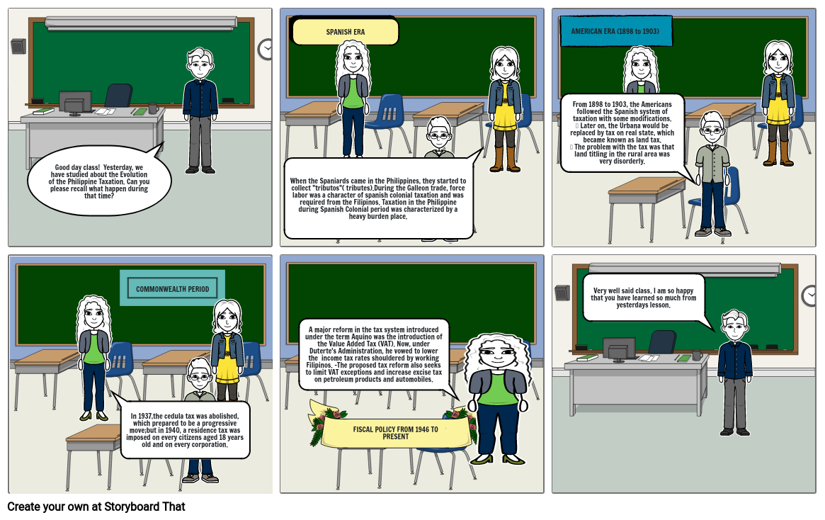 Evolution of Philippine Taxation Storyboard by 0723b0b8