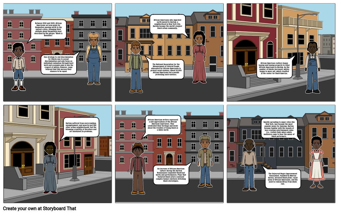 Harlem Renaissance Fact Collection Storyboard por 074f6b62