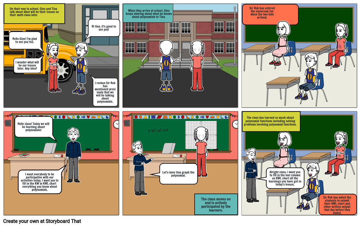 Polynomial Functions Storyboard by 076952bf