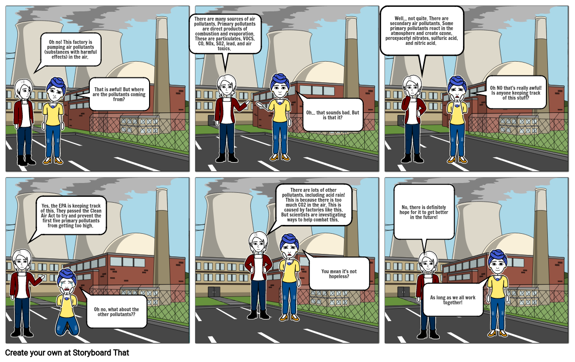 Air pollution cartoon Storyboard by 07f097b9